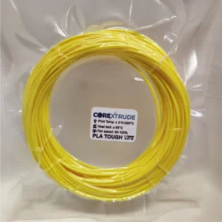 Amostra de filamento PLA TOUGH Amarelo 1,75 mm em embalagem individual