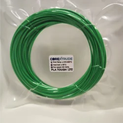 Amostra de filamento PLA TOUGH Verde 1,75 mm em embalagem individual