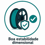 Boa estabilidade dimensional