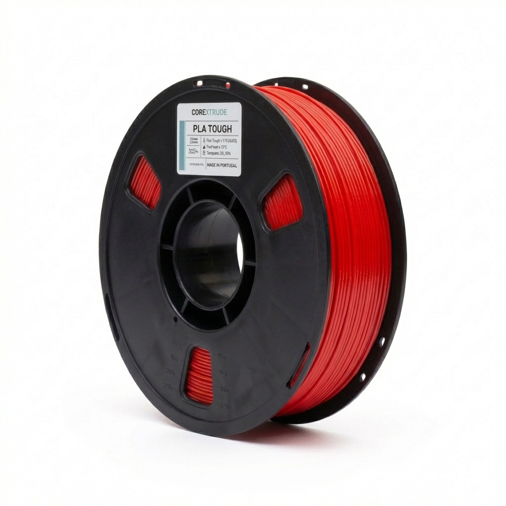 Bobina de filamento PLA TOUGH Vermelho 1,75 mm COREXTRUDE